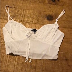 White crop top